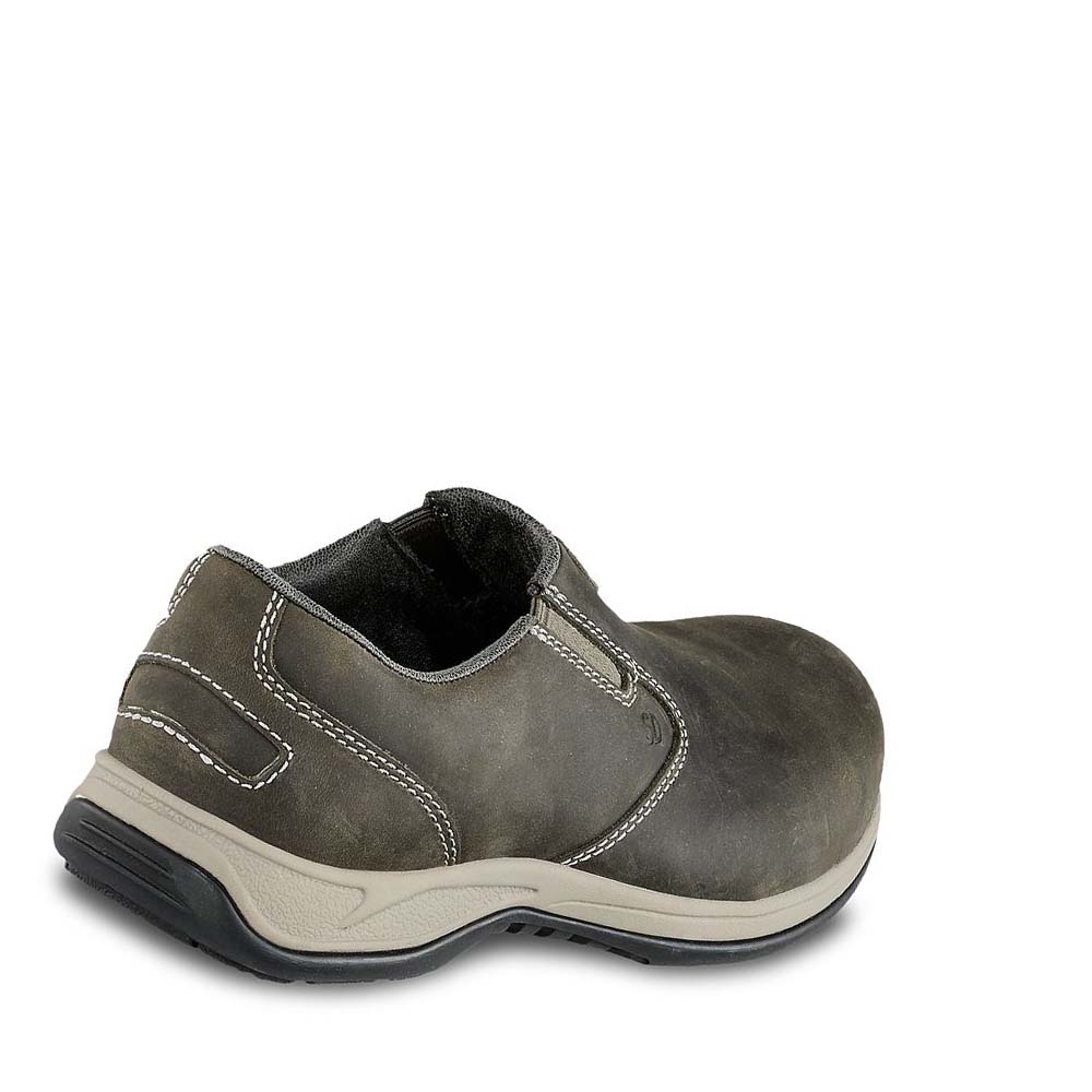 Red Wing ComfortPro Safety Toe Slip-On Women's Shoes Olive | ZA 103FDN